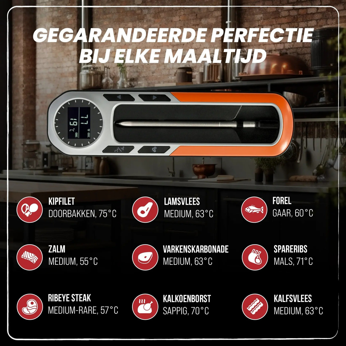 GrillMaster Pro - Draadloze BBQ Thermometer