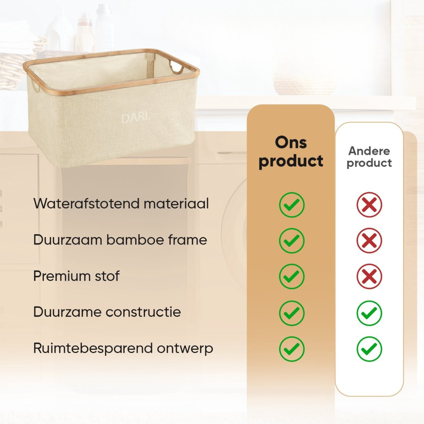 Spacesaver Folding Laundry Hamper