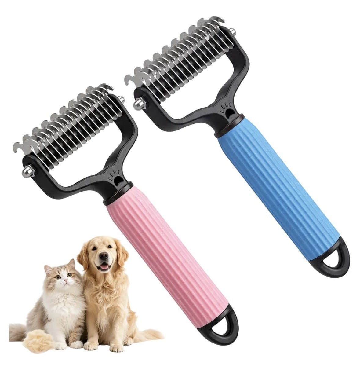FurEase - Honden & Katten Ontklit en Verhaarborstel