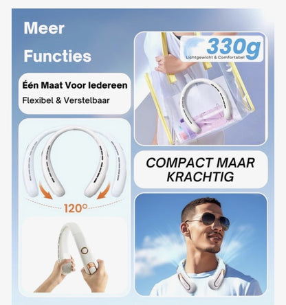 CoolBreeze Draagbare nekventilator